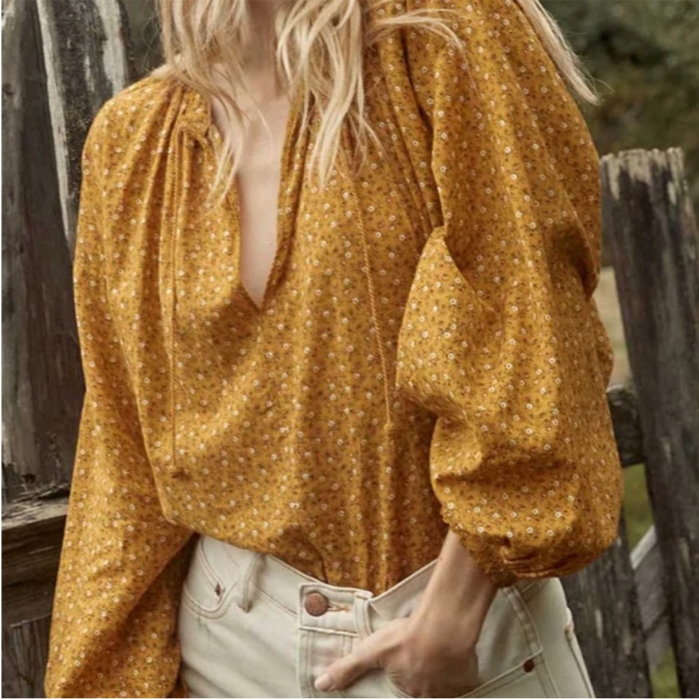 Doen Justine Yellow blouse XL